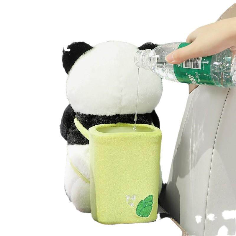 创二意载抽纸盒车内装饰品可圾爱女士汽车车扶手箱奶瓶熊猫纸巾盒