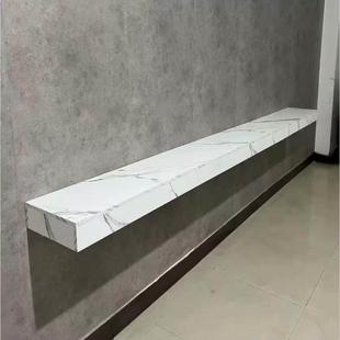 理髲美发店专用大通镜镜台美业烫染区一体悬挂柜子美容院壁挂台面