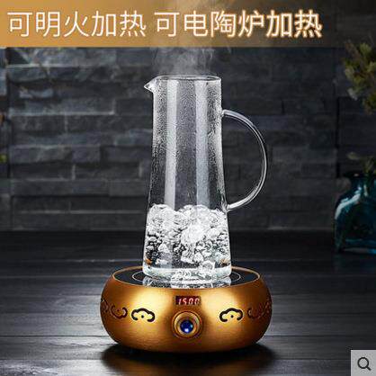 耐热玻璃透明大容量开水瓶玻璃盛水壶加厚晾热水扎杯凉水杯冷水壶
