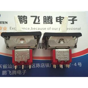 美国C&k 7201J26ZQE12钮子开关6脚2档摇头翘板船型开关2A250V立式