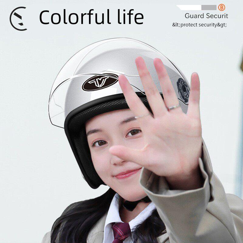 3C认证头盔电动车女小号高颜值轻便保暖2025新款电瓶摩托车安全帽
