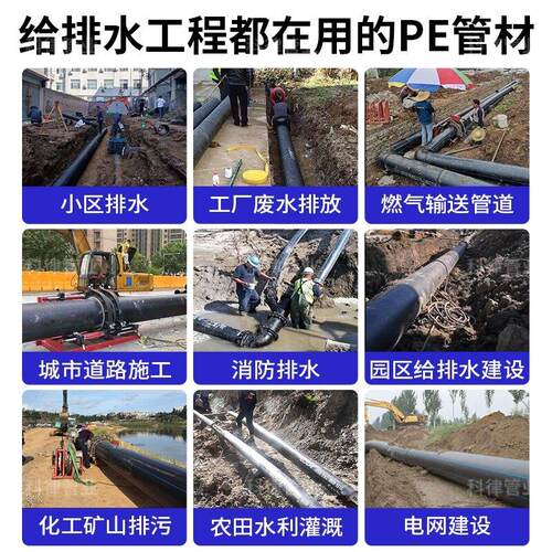 钢丝网骨架管消防下水管DE160给水市政pe管hd塑料管11