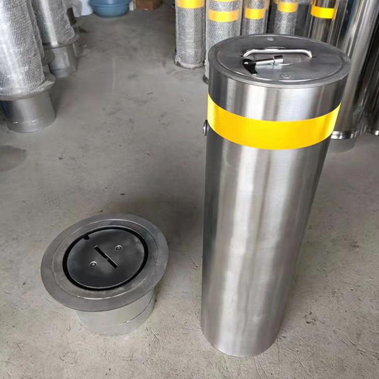 不锈钢手提活动路桩警示柱加厚隔离可移动预埋加厚车挡路障防撞柱