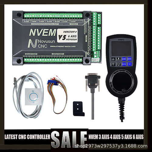NVUM NVEM 3/4/5/6轴 Mach3以太网和 USB运动卡200KHz+数显手轮