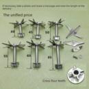 大马力沙冰机配件豆浆机破壁料理机搅拌榨果汁研磨机刀头四齿刀杆