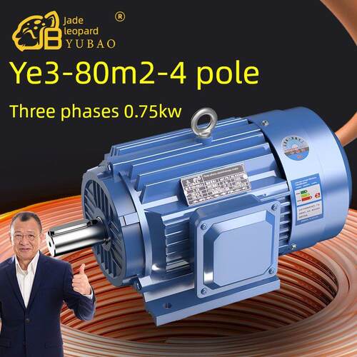 80m2-4极新的Yye3系列三相异步电动机国家标准0.75Kw电动机380V三