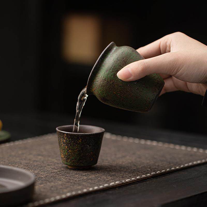 仙变踪绿心公道杯老岩泥窑复古茶KYZ陶瓷公杯匀仪茶杯海茶配件分