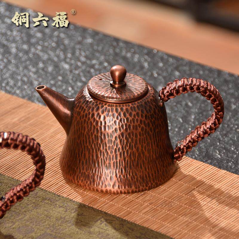 手工铜壶烧水壶煮茶铜壶小铜壶老铜壶温酒器紫铜水壶