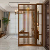 饰隔断屏风茶馆办公室时尚 新中式 客厅实木屏风家用餐厅装 遮挡栏栅