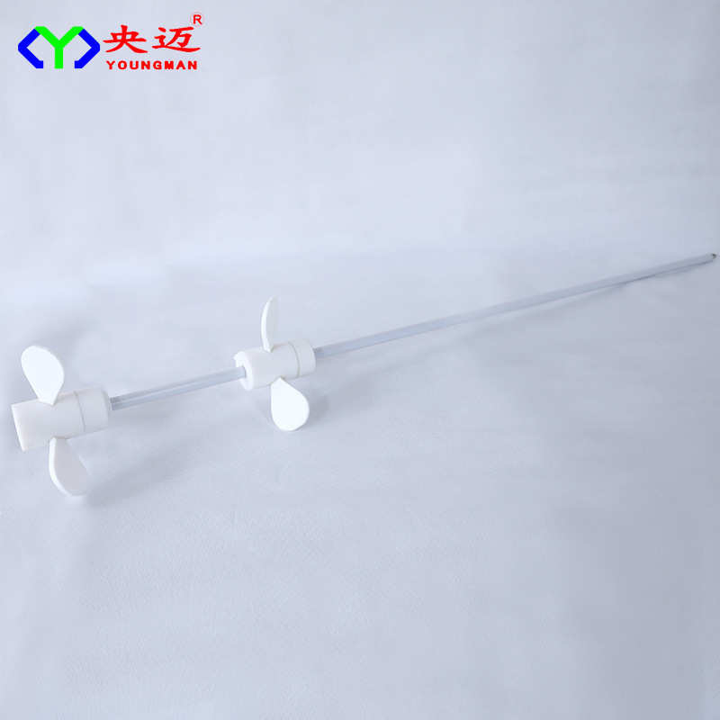 月牙型一字型十字型 浆型板式搅拌桨 高温PTFE搅拌棒 四氟 搅拌桨