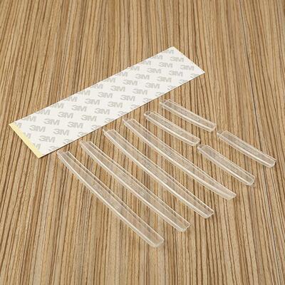 8pcs Car Door Edge Transparent Anti Scratch Protection Strip