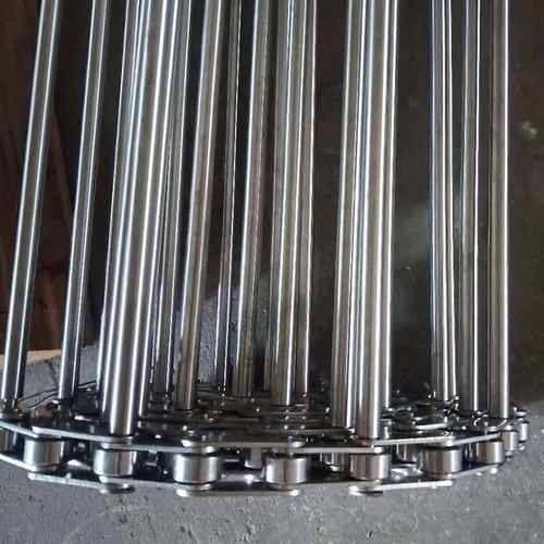 不锈钢支轴链萝卜清洗链杆式网带箱包输送串杆式网带穿杆支轴链