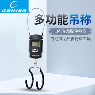 Genier 自行车称重电子吊秤手提可携式电子秤吊秤厨房挂勾称B1160