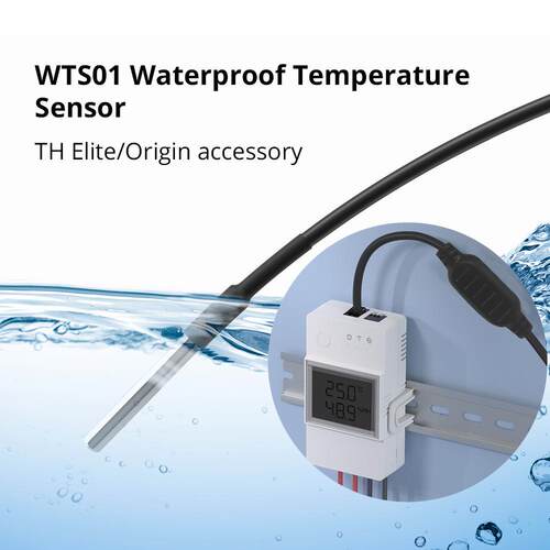SONOFF WTS01 温度传感器 RJ9(4P4C)接口 用于THR3 Elite控温开关