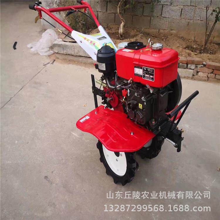 手推式开沟松土耕地机后置播种机小型家用农用机大鹏果园管理机