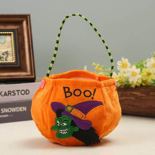 Halloween Handheld 3D Candy Bag万圣节手提立体糖果袋南瓜袋篮