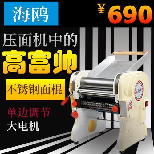 海鸥DHH-200A不锈钢家用电动压面机自动面条机商用擀面皮饺子皮