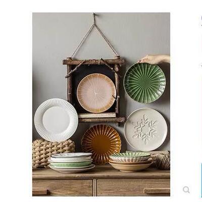 pure white round plates Dinner plate home cerami 盘子