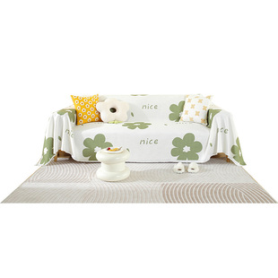 沙发套罩四季通用简约ins风小清新沙发垫盖布毯全包萬能沙发盖巾