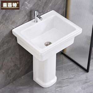 阳台立柱洗衣盆陶瓷家用方型落地柱式新品洗衣槽庭院水池淘洗菜盆