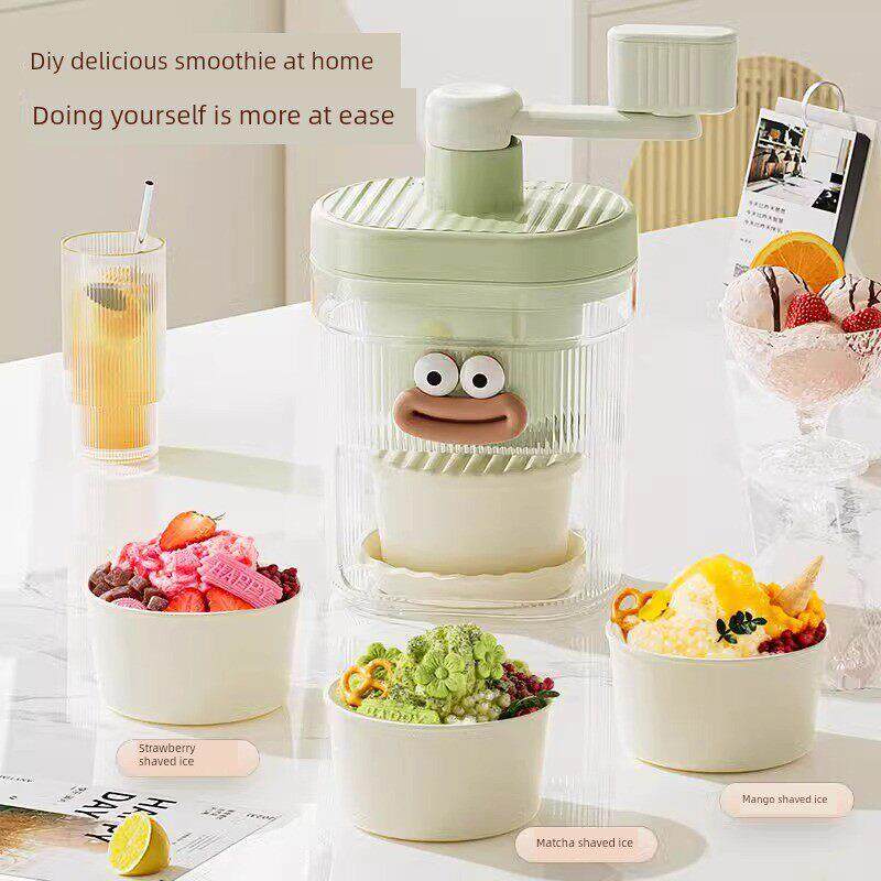 手动刨冰机家用小型儿童碎冰雹冰机沙冰机绵绵冰沙手摇碎冰机摆摊