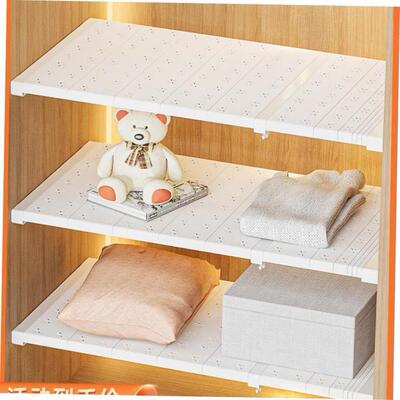 Adjustable Closet Organizer Storage Shelf Wall Mounted DIY