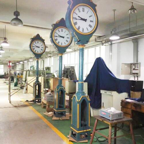 康巴丝 公园景观钟，雕塑时钟，精神堡垒户外大钟 路灯时钟