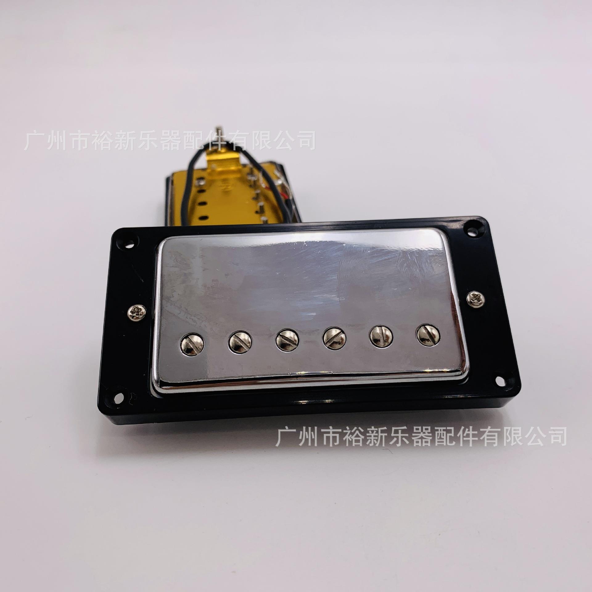 供应吉他配件吉他拾音器 电吉他双拾音器 电吉他LP铬色黑框拾音器图片