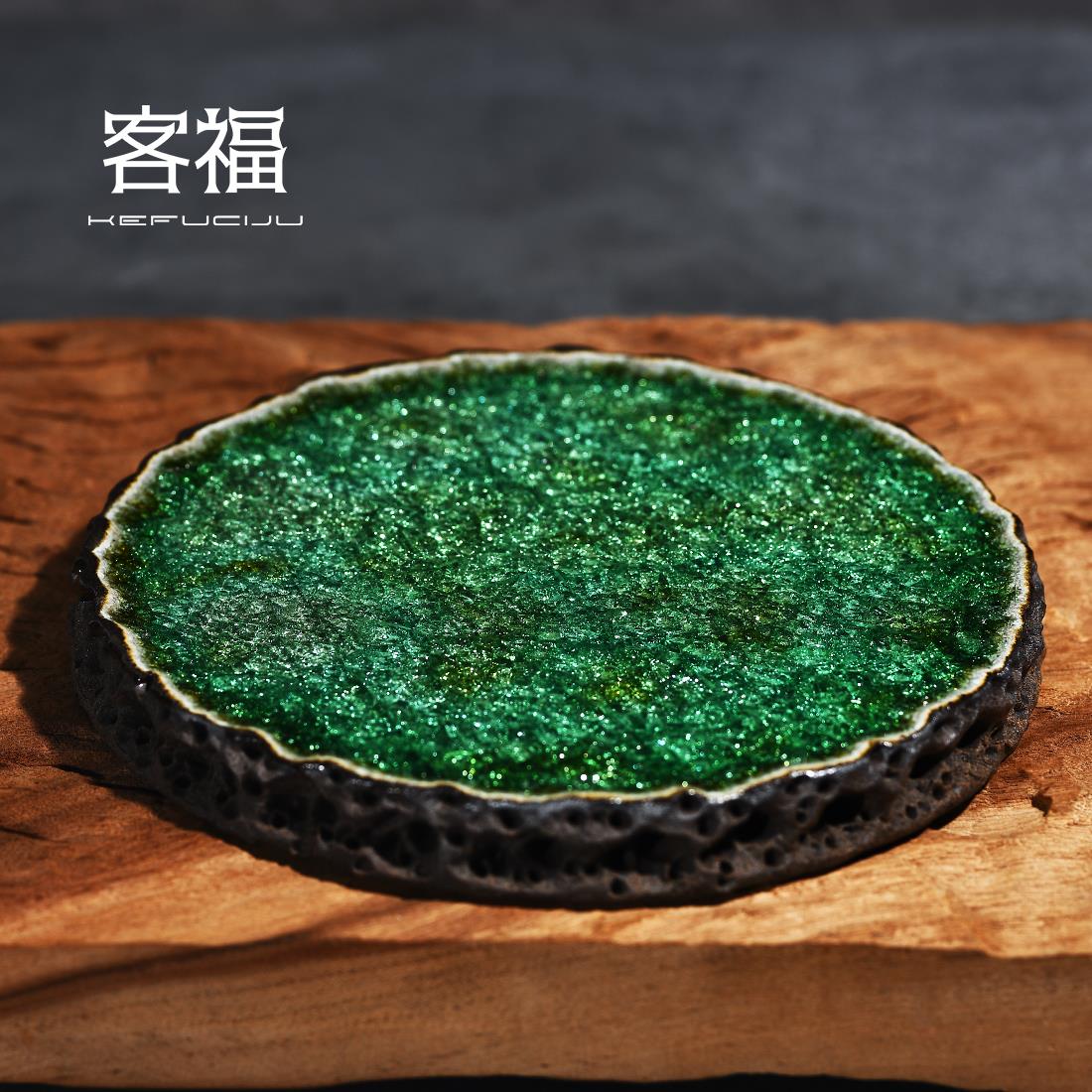 客福创意手工壶承ins风太湖石茶承家用功夫茶具紫砂壶托干泡茶台