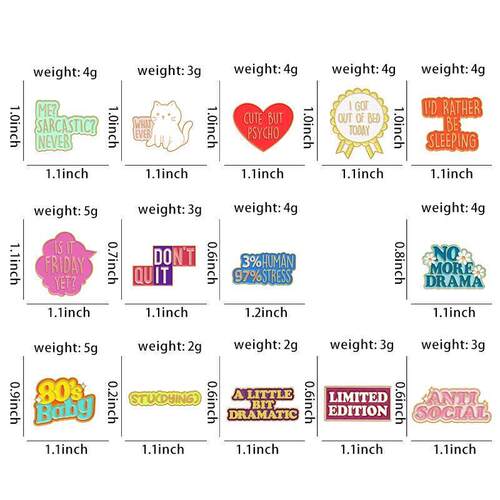 Cute But Psycho Enamel Pin 80s Baby No More Drama Is It Frid