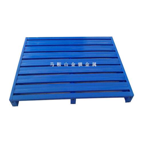 车间叉车金属钢制托盘二面进叉货架运输托盘仓库周转双层木托盘