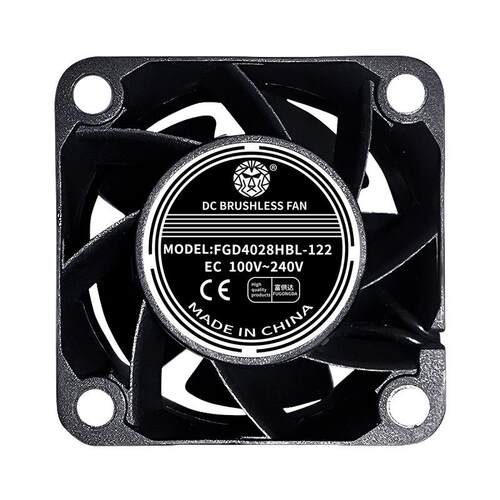EC 4028 48V/100V/240V通用宽电压双滚珠大风量机柜机箱散热风扇