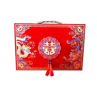 彩礼钱盒子定亲订婚结婚礼金箱婚礼红包彩礼盒提亲聘礼盒箱子现金