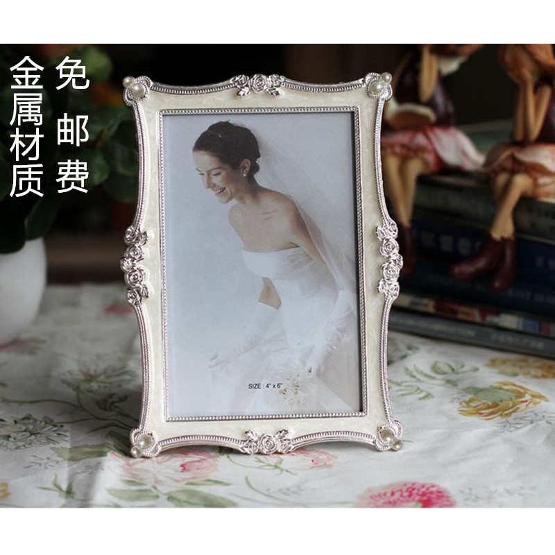 6寸7寸金属相框创意生日礼品结婚精品照像框女老师教师节实用礼