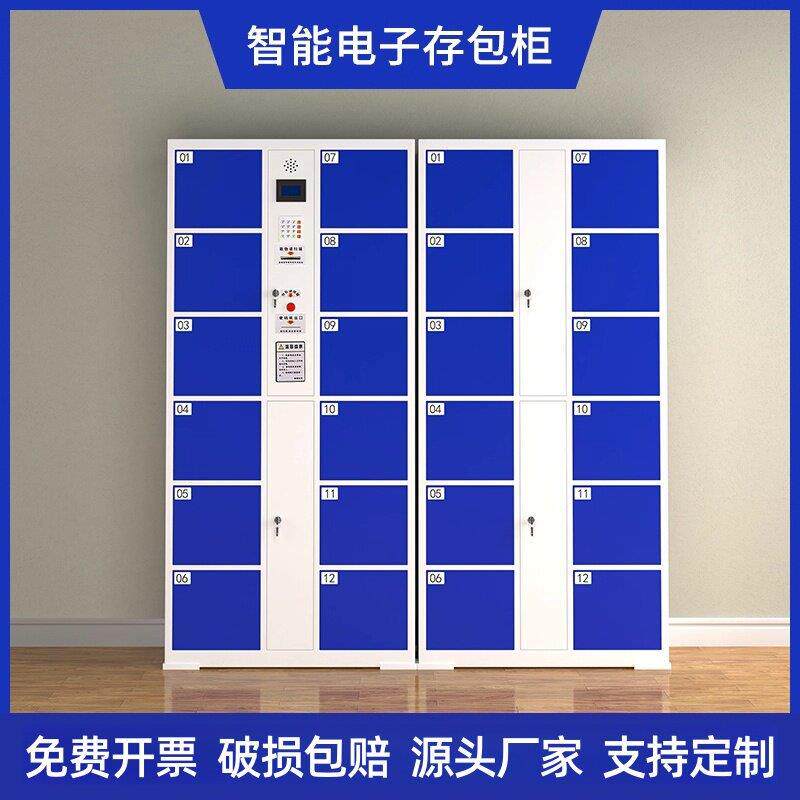 智能存包柜超市商场条码寄存柜微信扫码储物柜人脸识别电子存包柜