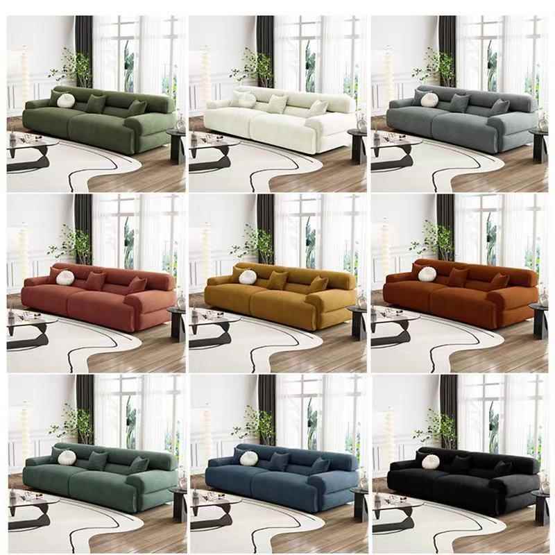 沙发意式极简科技335布直懒人沙排发小户型双美式厅布人艺客沙发