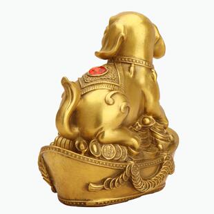 杨桐记铜狗二生肖狗元23家居办公室术品十摆艺件铜宝狗