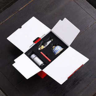 青花陶瓷酥油灯露营茶室装 饰茶道配件 饰氛围灯怀旧复古茶空间装