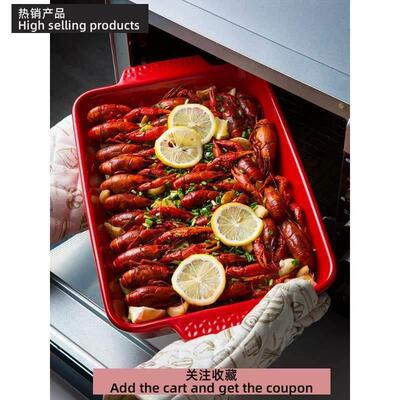 baking tray ceramic cheese casserole oven western food dish