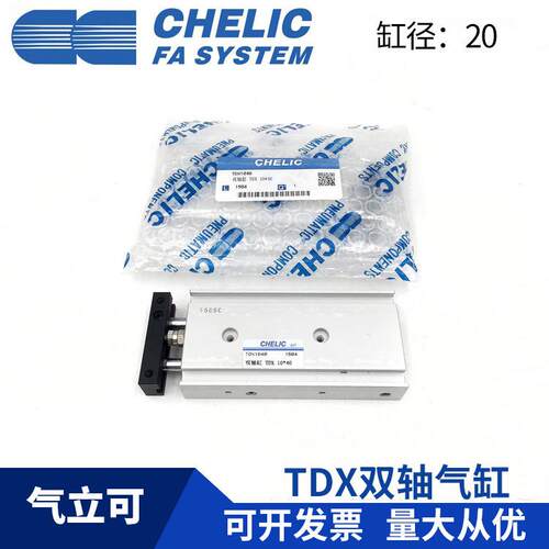 CHELIC气立可 TDX20*10*15*20*25*30*50*75*100-ST2 双轴双杆气缸