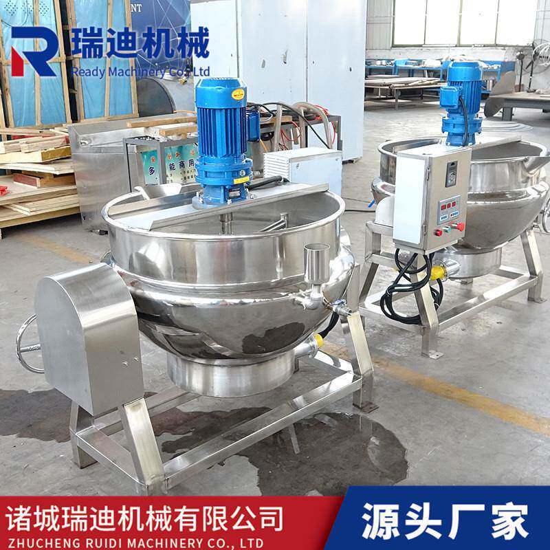 小龙虾香辣蟹翻炒锅全自动肉冻熬煮设备肉制品焯水漂烫夹层锅