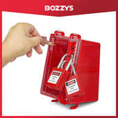 BOZZYS工业安全锁具小型壁挂式 钥匙管理箱透明可视化8位共锁箱X21