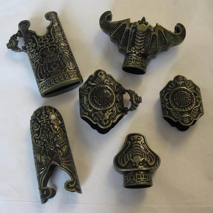 龙泉市太极刀剑 宝剑配件合金材质剑装青古铜色蝙蝠剑龙剑 厂家直