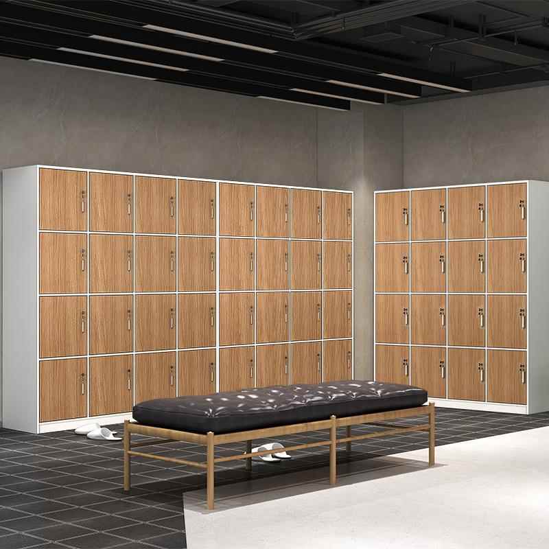 加工63501定制板式带更衣柜料文件柜资档案柜木质物柜锁书柜展储