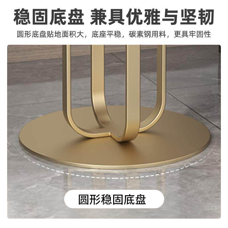 北欧茶几沙发阳台客厅简约现代床边几边柜小户型角几轻奢铁艺圆桌