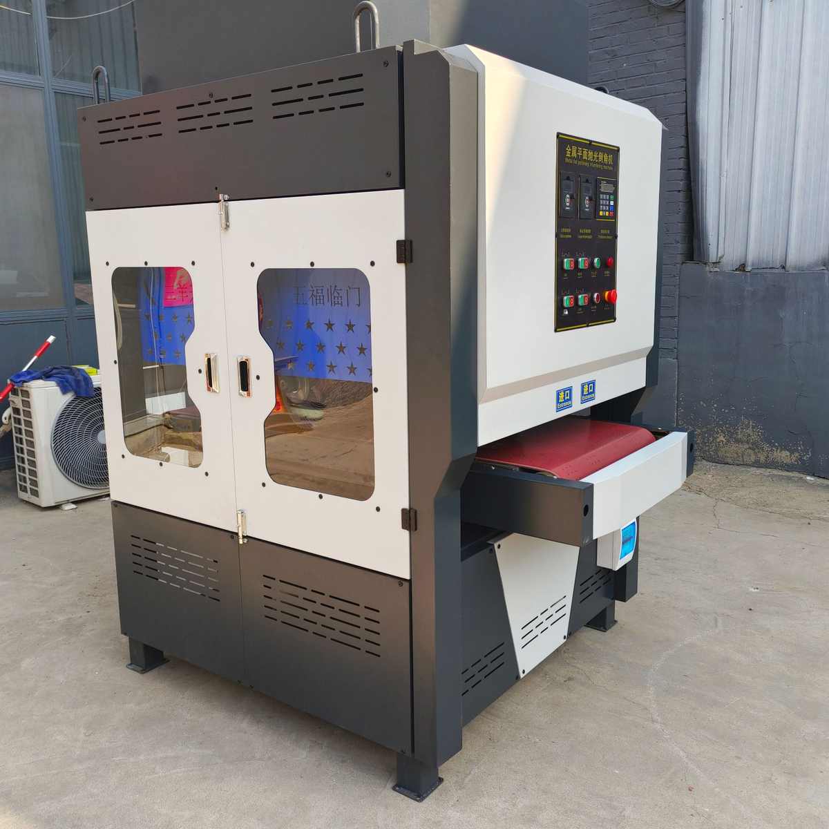 去毛刺型材一体机除锈表面金属抛光全自动倒角板倒角机倒角机大型