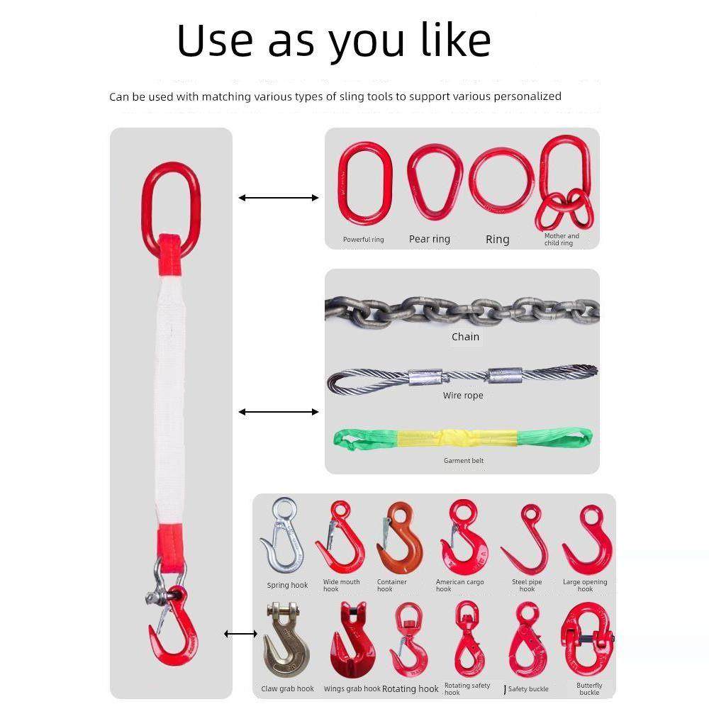 双钩吊装带带钩吊装带起重两头扣吊车叉车行车工业起重成套吊带绳,汽车零部件/养护/美容/维保,拖车绳/网/绑带,淘宝优惠券,粉丝福利购,淘宝优惠卷