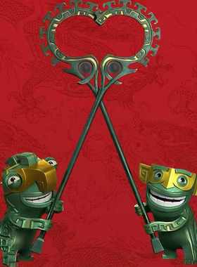 结界兽门口摆件青铜门神哪吒2同款周边系列可爱结界兽小摆件