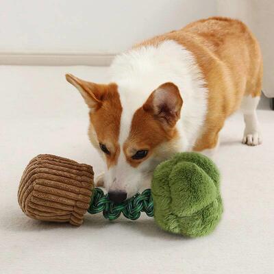 Pet Snuffle Ball Dog Puzzle Toys Squeaky Bite-resistant Chew