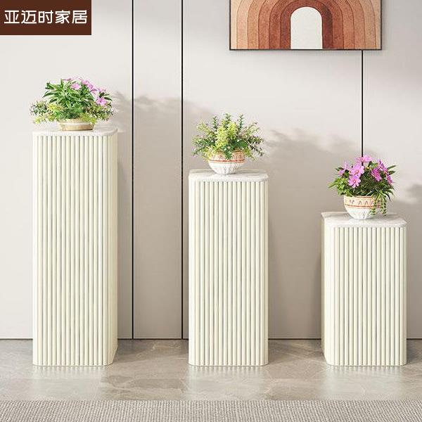 轻奢高级落地花架客厅摆件展示架盆景置物架花盆摆放架柜子
